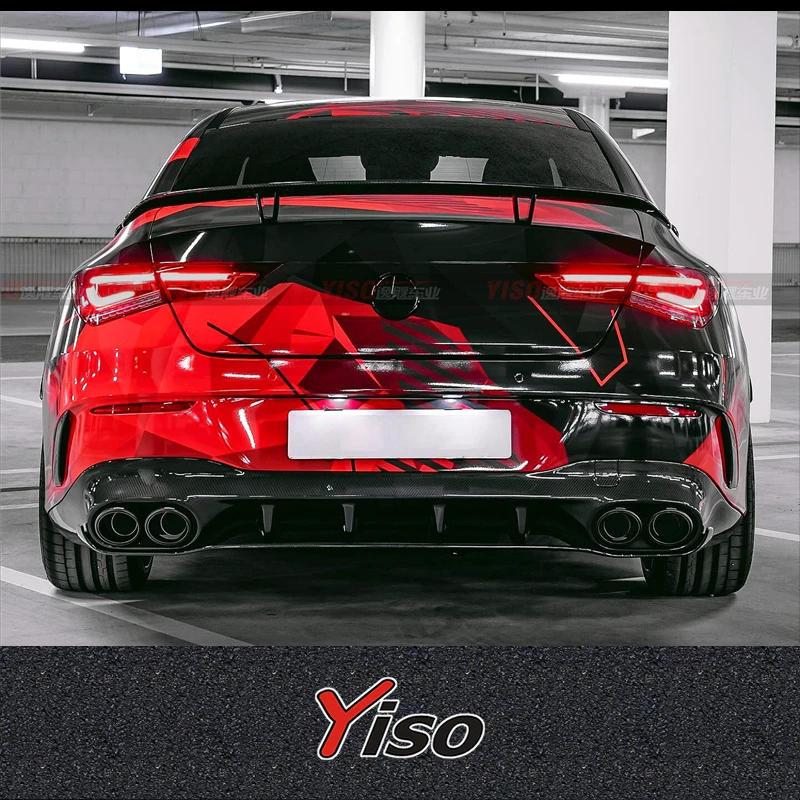 Kit alerón trasero fibra carbono CLA45 S W118 AMG – estilo GT aerodinámico - imagen 2