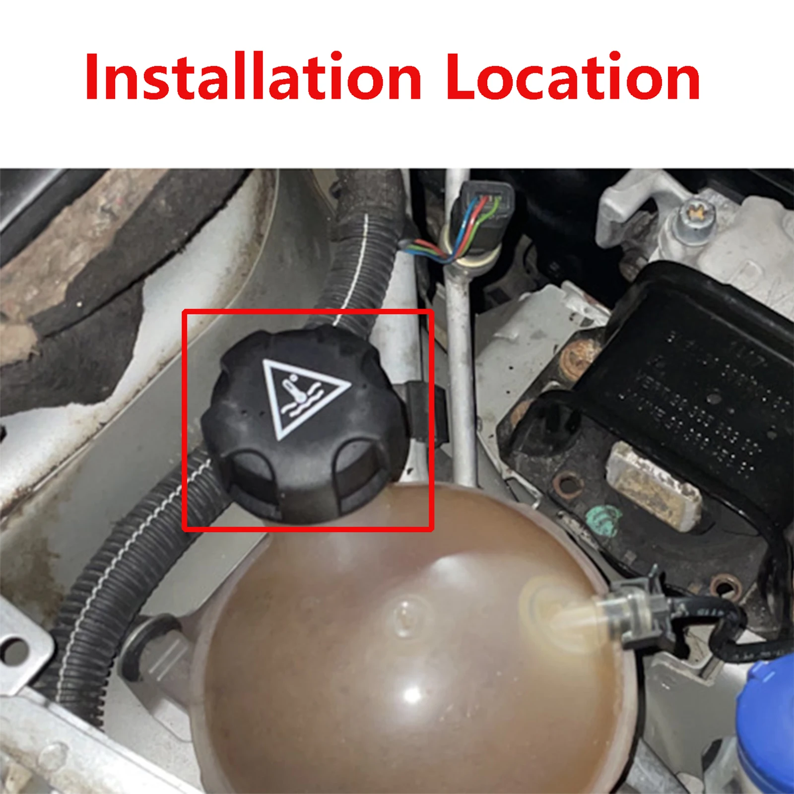 1306J5 Tapa depósito expansión para Peugeot 106 206 207 307 308 407 - imagen 4