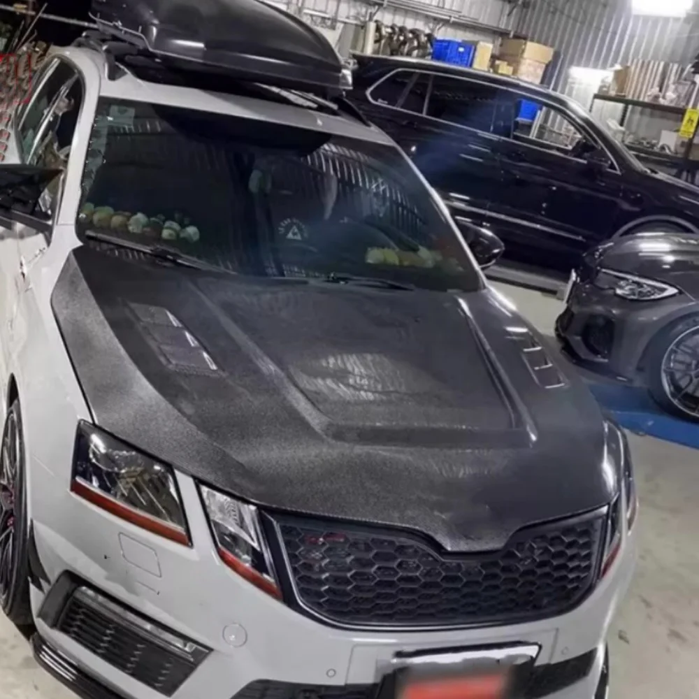 Capó de fibra de carbono para Skoda Octavia 2018-2020 ligero - imagen 5