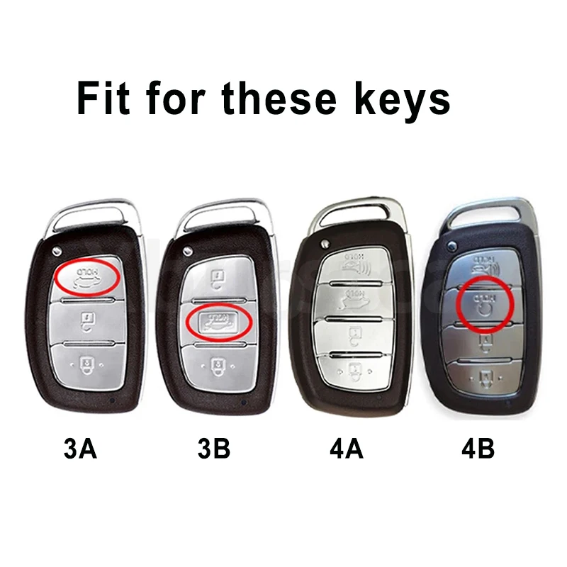 Funda TPU para llave de coche Hyundai Tucson, cubierta protectora - imagen 2