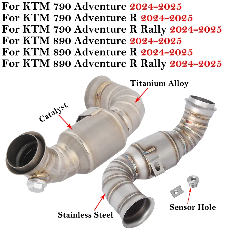 KTM Escape de titanio para Duke 790/890 Adventure R Rally 2024-2025