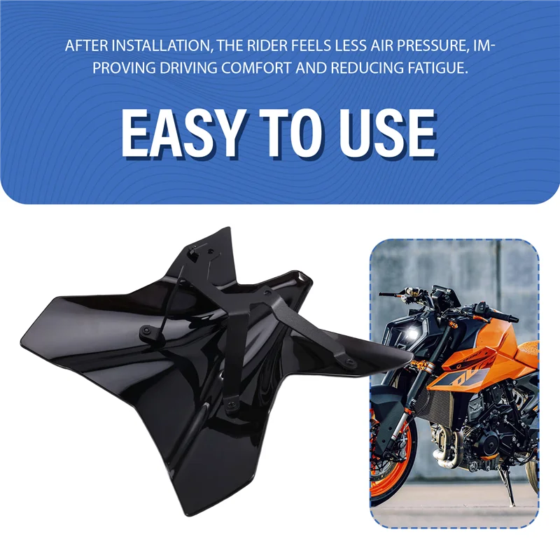 Kit visera de parabrisas deportiva AB56 para KTM 990 Duke 2024 - imagen 2