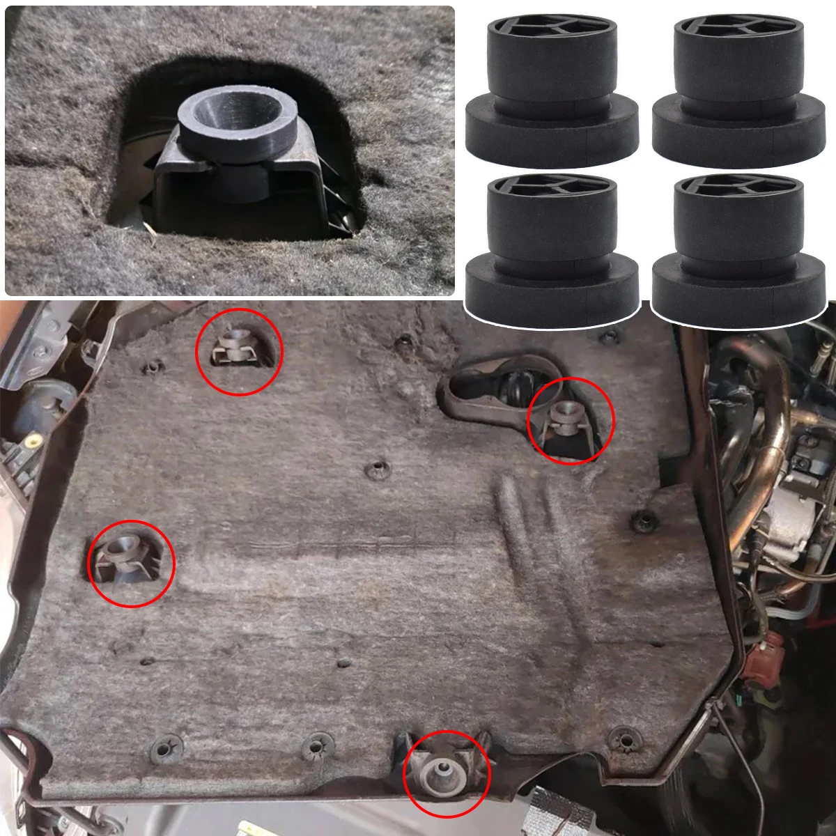 68238086AA Casquillo de goma para tapa de motor – Jeep Dodge Ram - imagen 3
