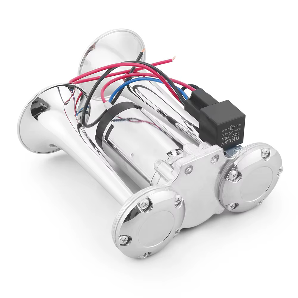 Bocina de aire eléctrica doble de 12 V con compresor para coche y camión - imagen 3