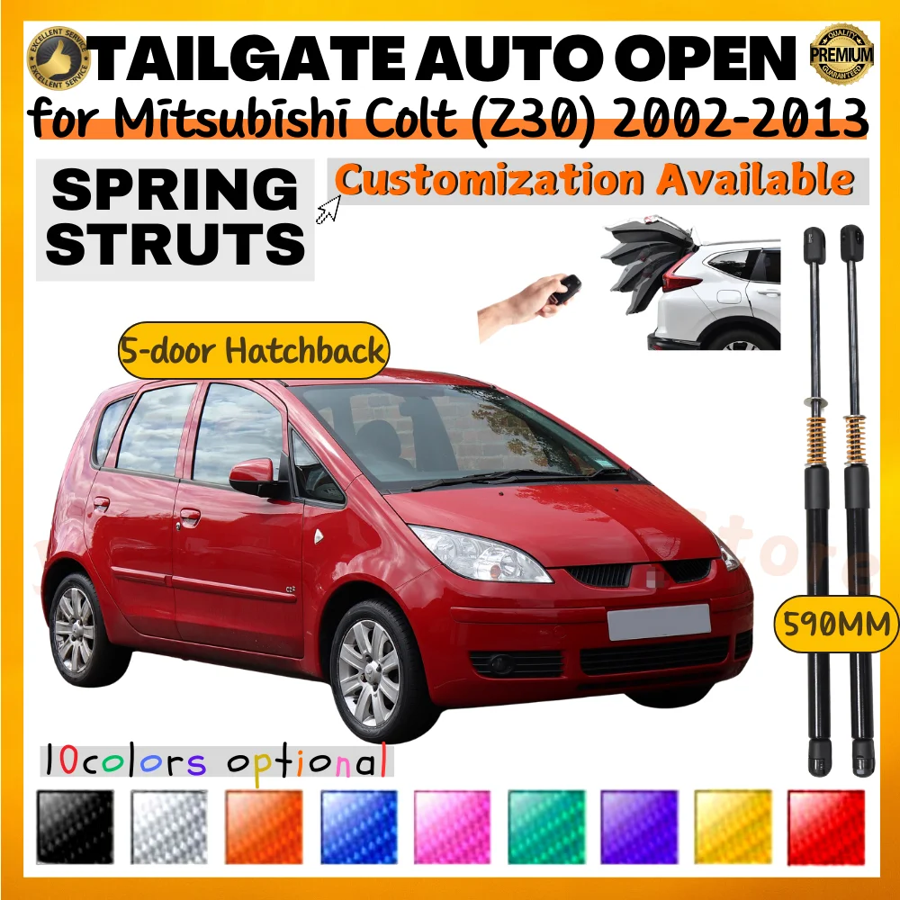 Puntales de maletero con resorte para Mitsubishi Colt Z30 2002-2013