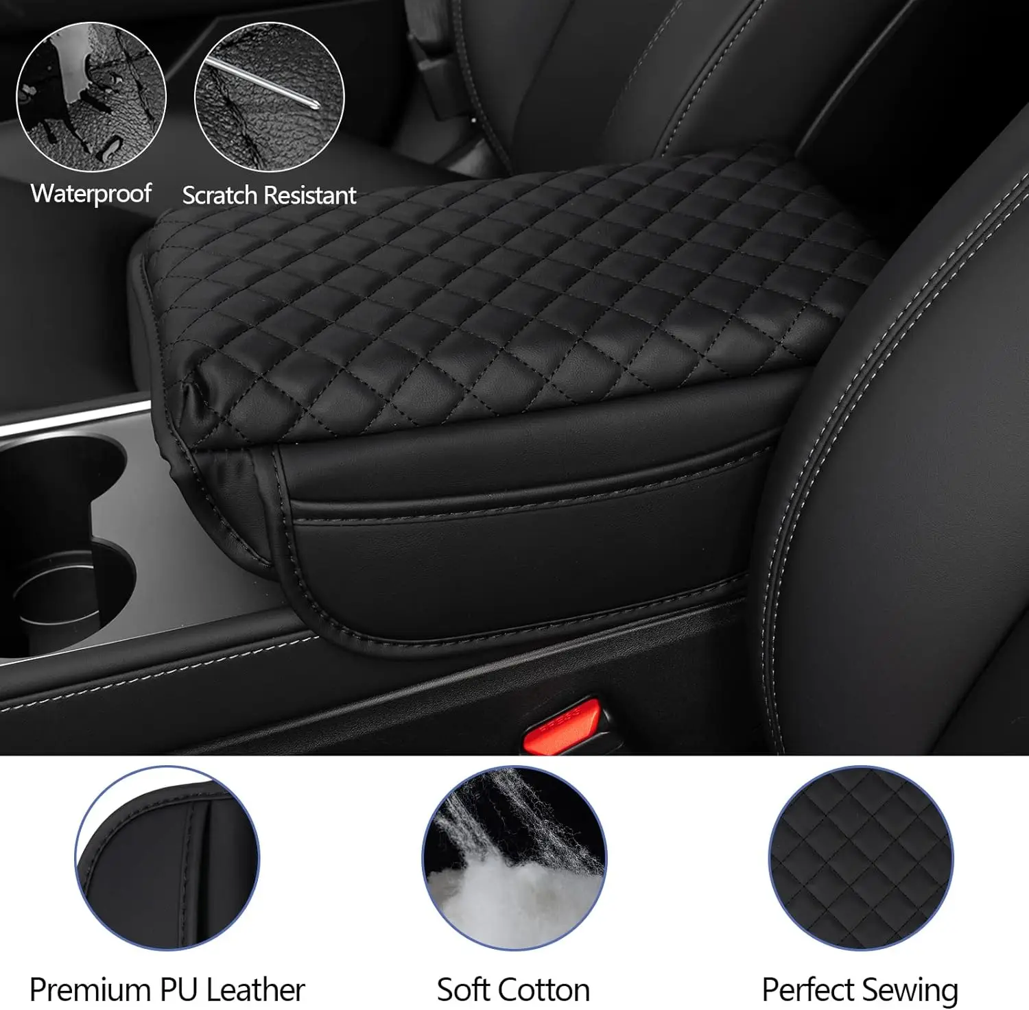 Protector consola Tesla Model 3 Highland y Y de cuero - imagen 5