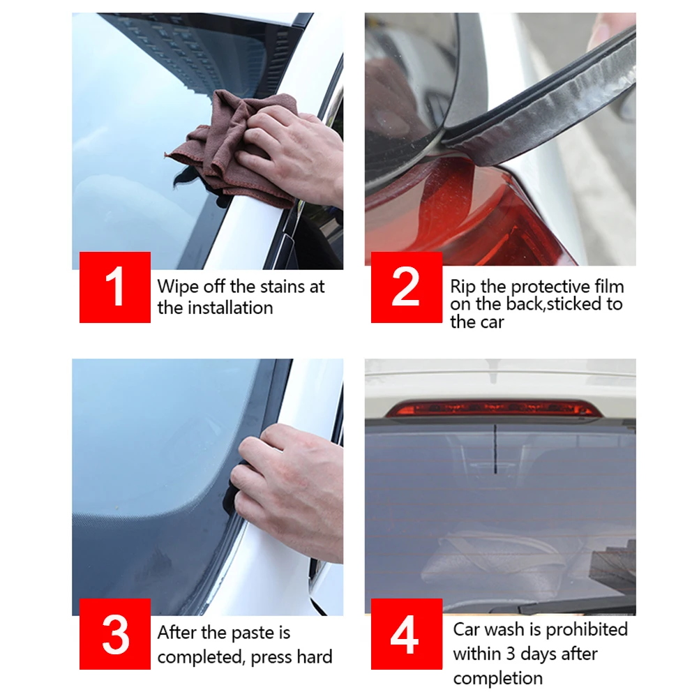Burlete sellado parabrisas 2m para Honda VW Toyota Ford BMW - imagen 5