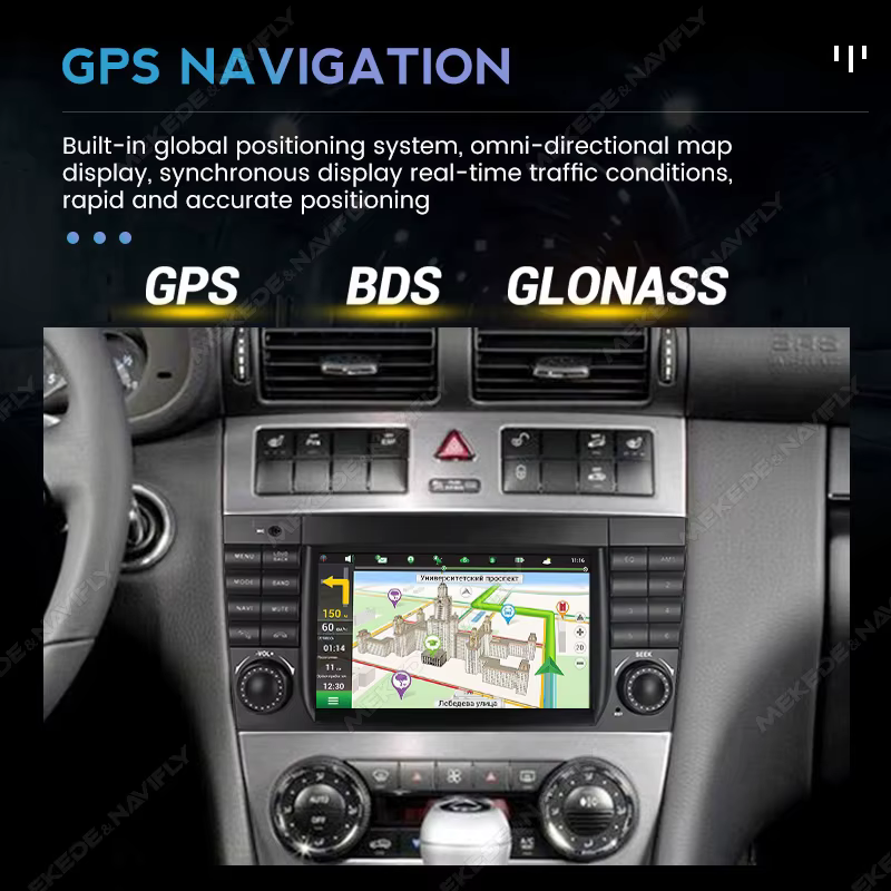 MEKEDE Radio Android 13 con GPS y CarPlay para Mercedes-Benz W203 - imagen 5