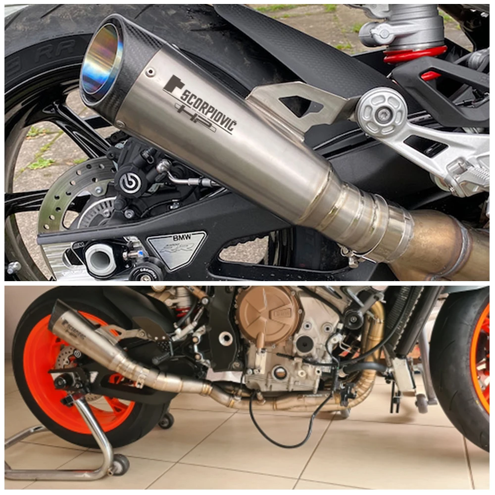 Escape deportivo BMW S1000RR de titanio y carbono 2019-2023 - imagen 3
