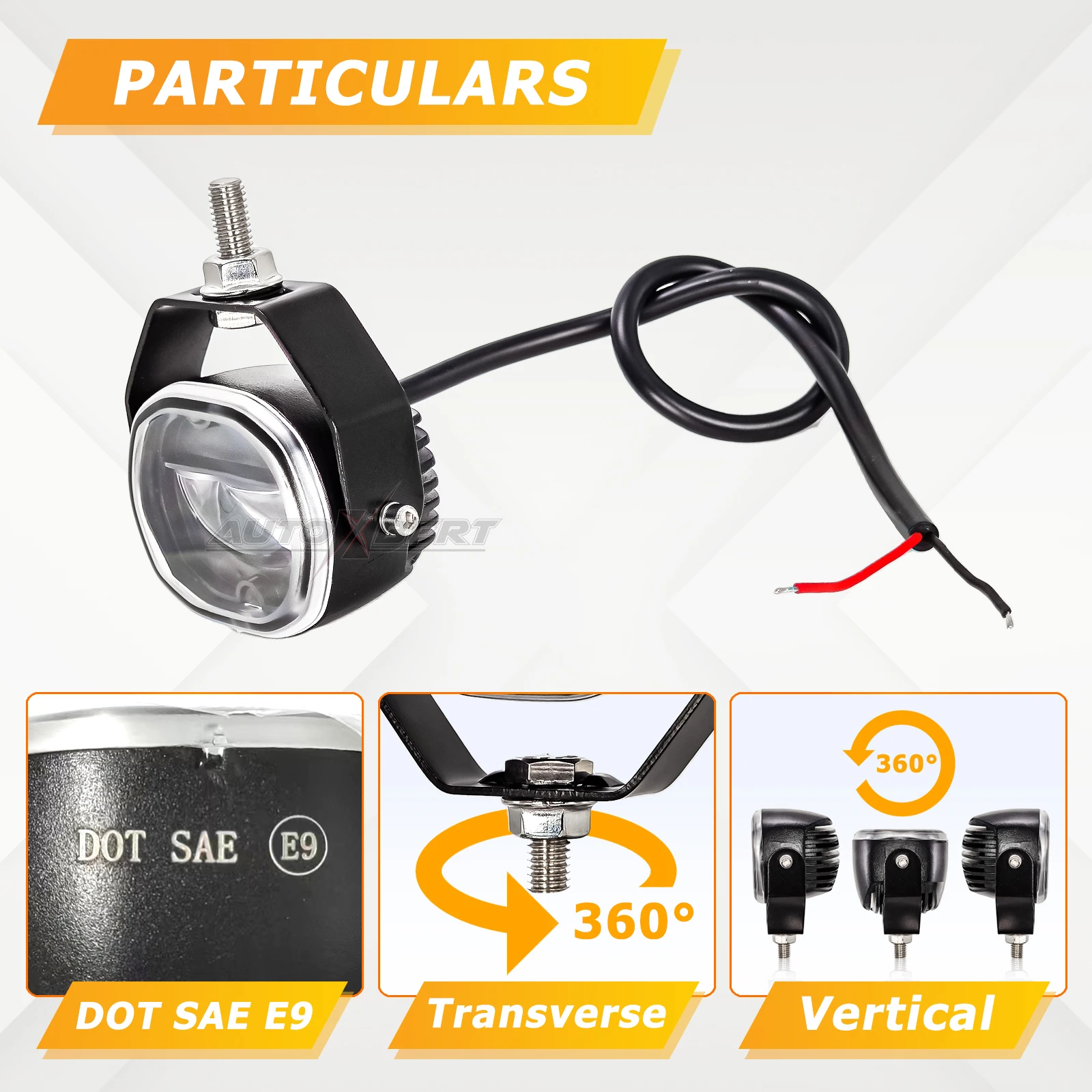 Luz LED roja de advertencia para carretilla elevadora impermeable - imagen 5