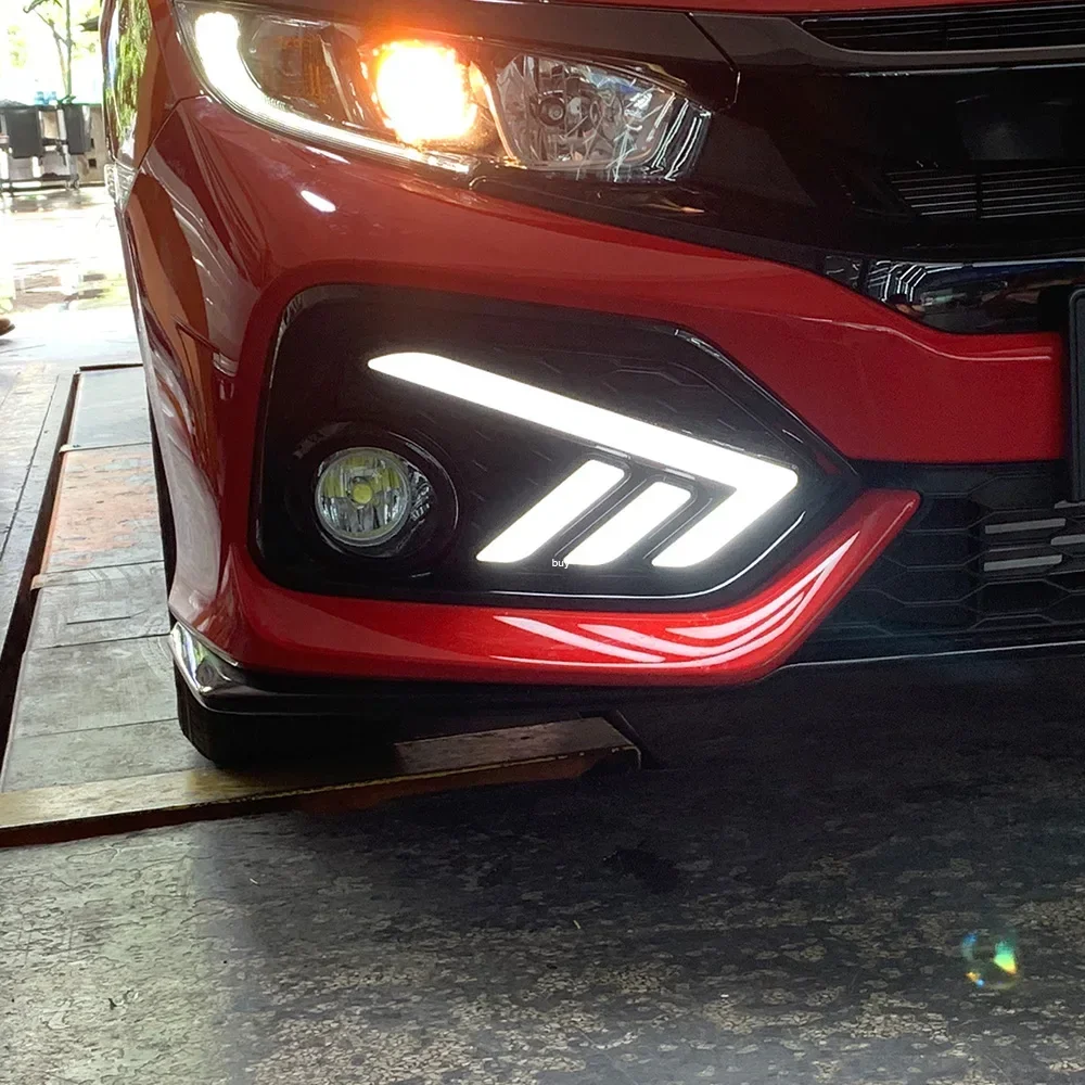 Luces LED diurnas dinámicas para parachoques Honda Civic X 2016-2020 - imagen 4