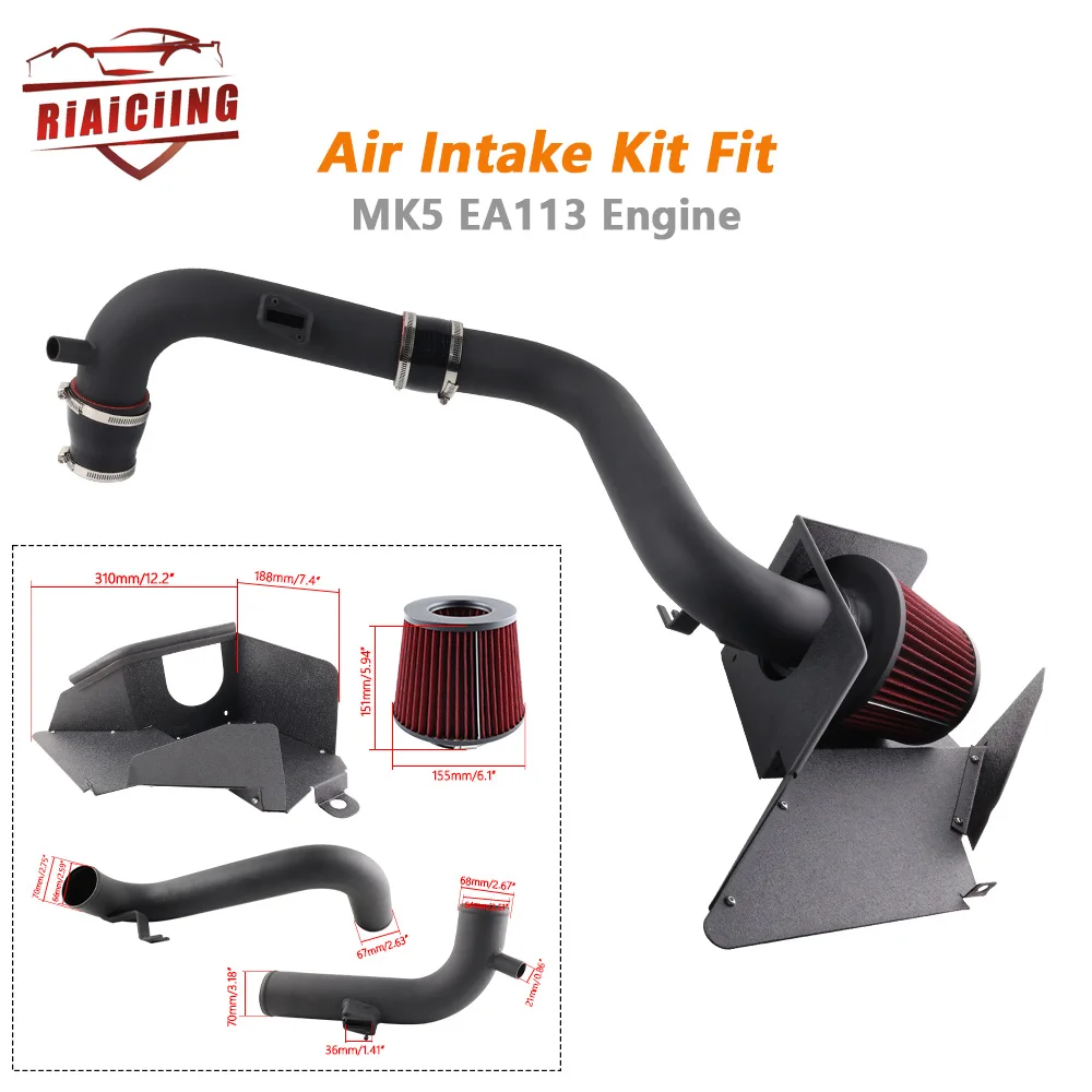 Kit admisión aire frío con filtro para VW 1.8 y 2.0 T EA888 GTI - imagen 3