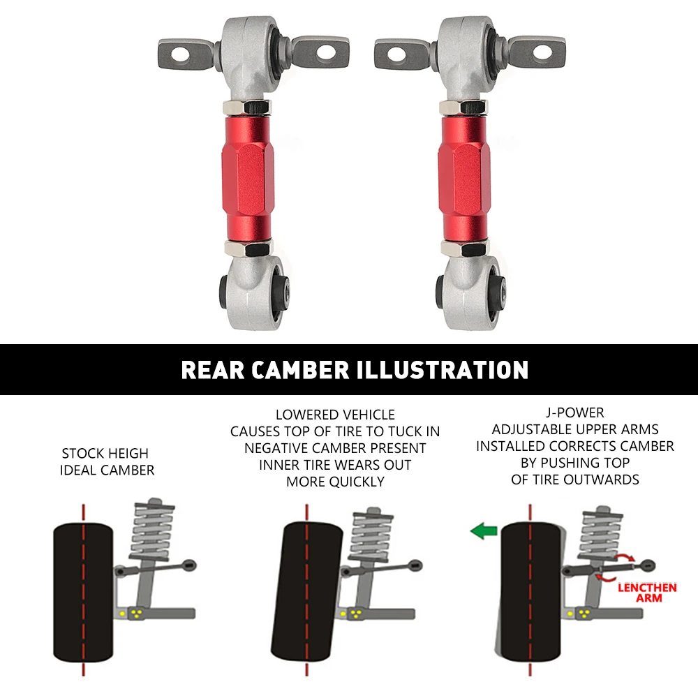 Kit de caída trasera ajustable RASTP para Honda Civic EG/EK y CRX - imagen 5