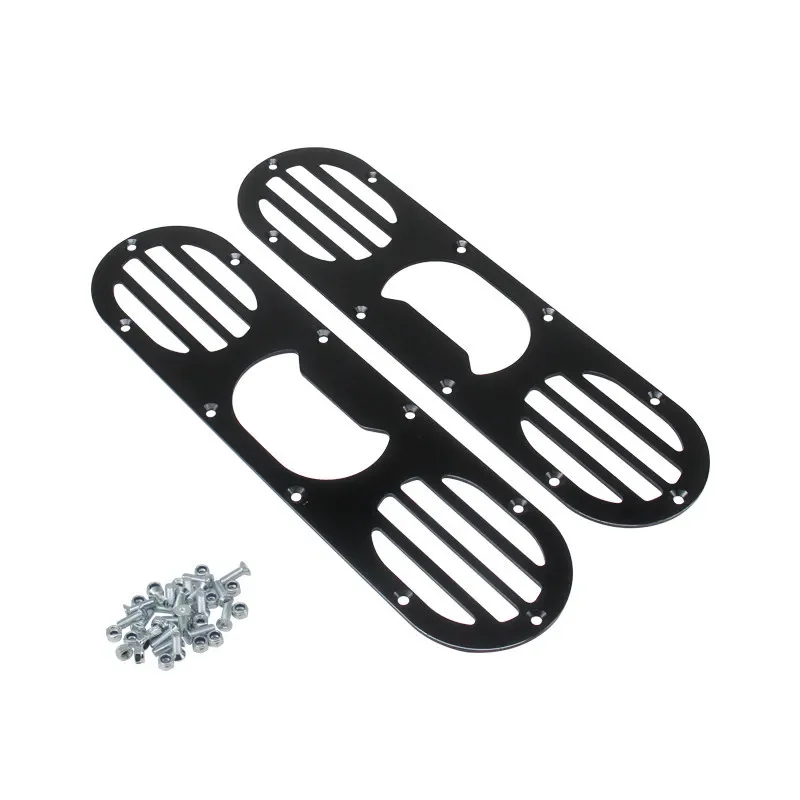 Difusor trasero aluminio parachoques negro - Accesorio tuning universal - imagen 4