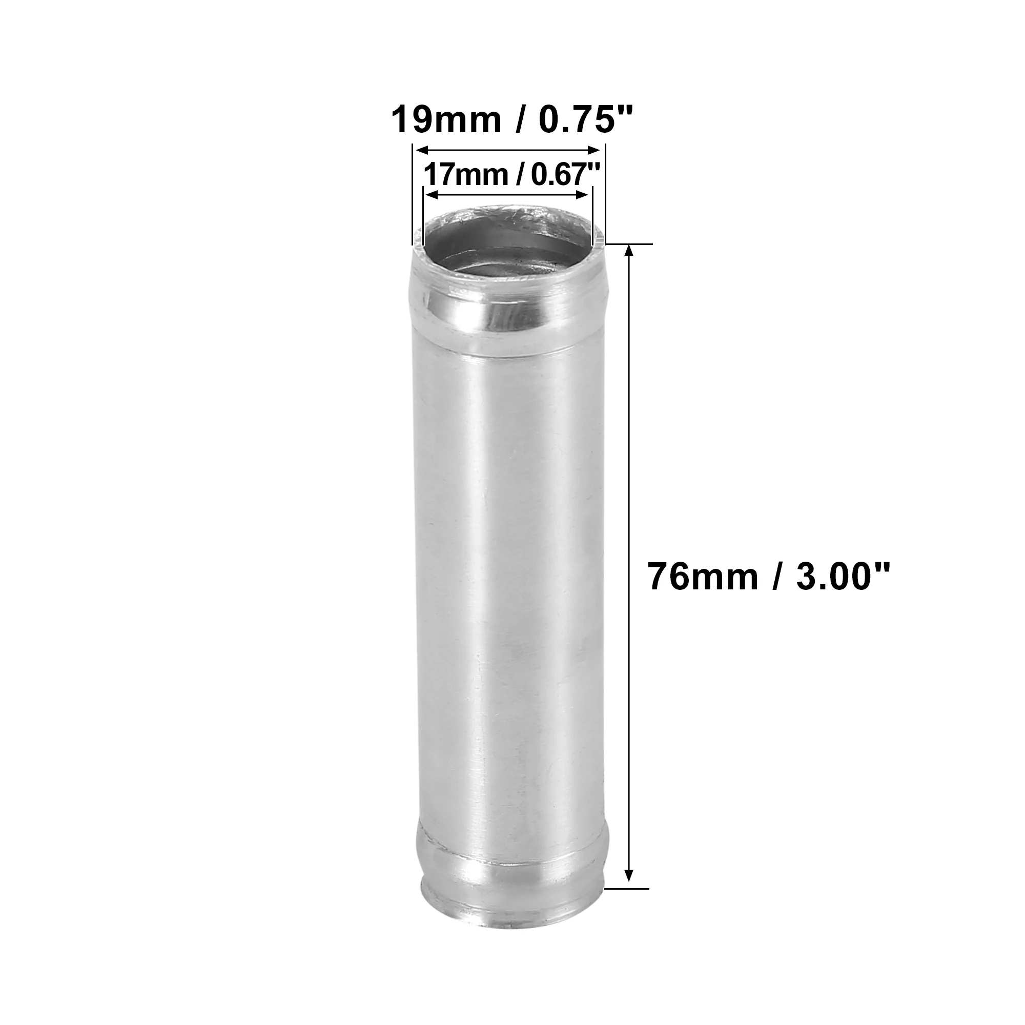 X Autohaux Tubo unión para intercooler de aluminio universal – 76 mm - imagen 3