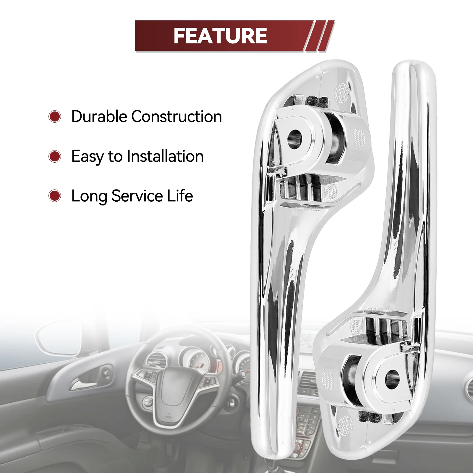 Maneta interior de puerta izquierda/derecha para Opel Corsa D (2006-2014) - imagen 4