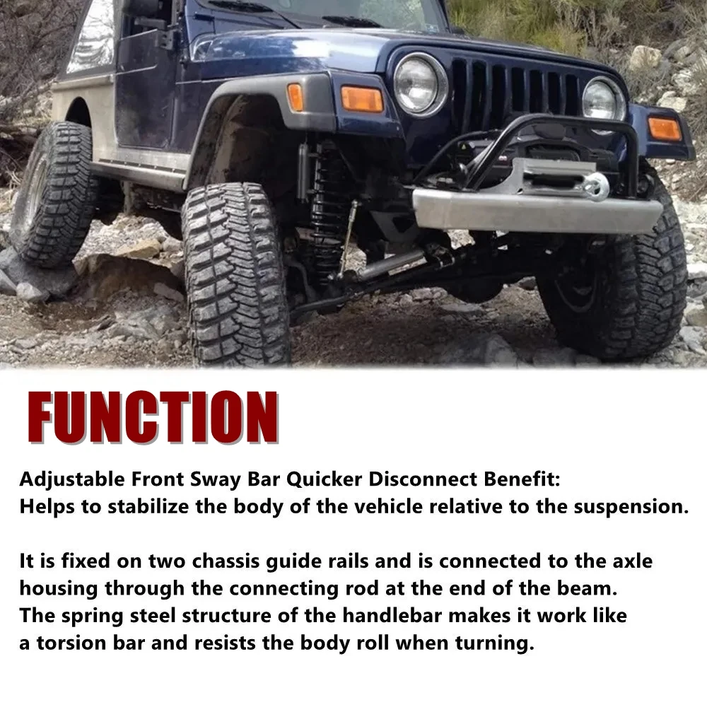 Biela delantera ajustable Wrangler TJ 98-06 - Cherokee XJ 84-01 - imagen 4