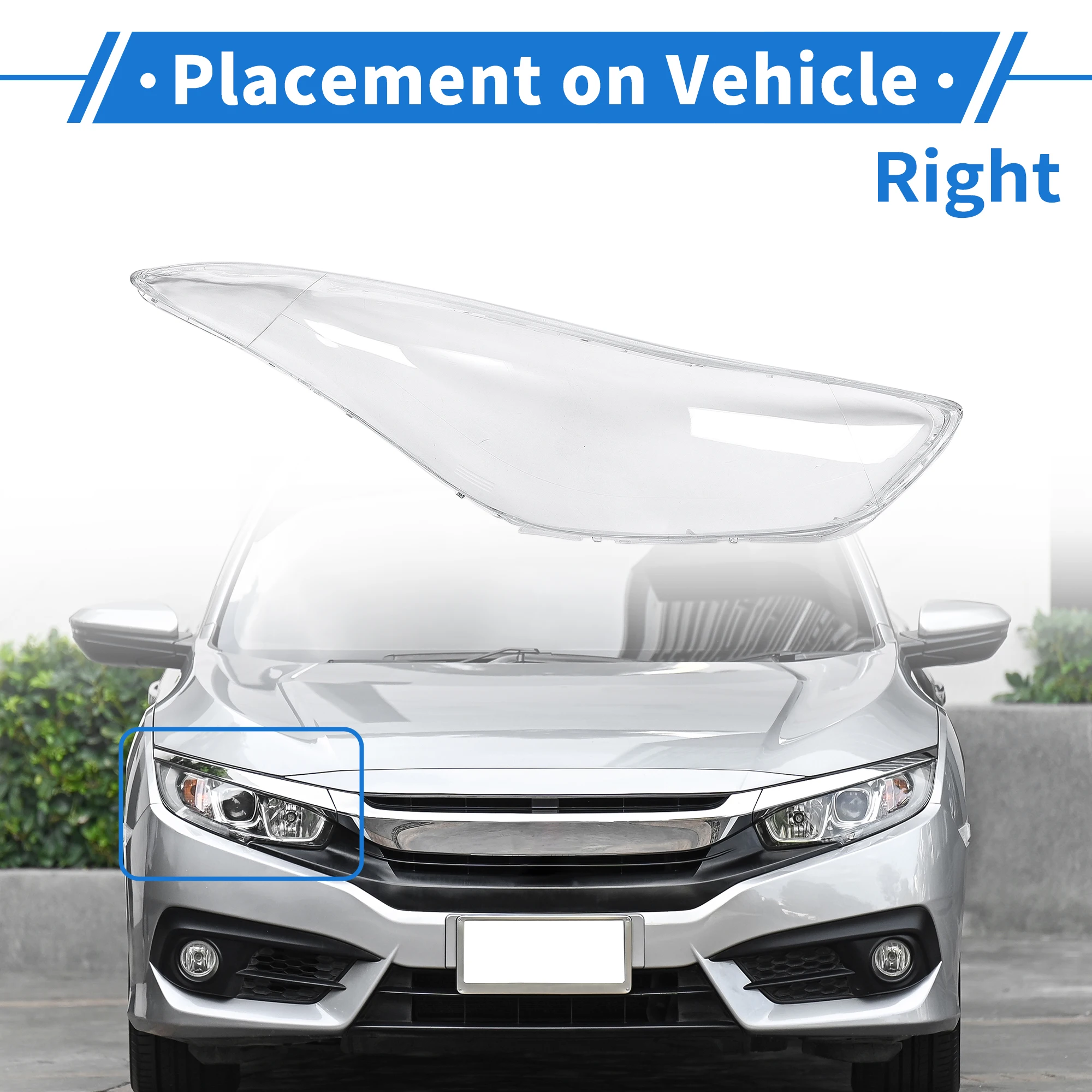 Lente de faro transparente UXCELL para Hyundai Elantra 2011-2016 - imagen 3