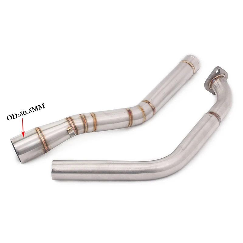 Para YAMAHA YZF-R15 YZF R15 V3 R125 MT15 MT-15 2008 - 2019 sistema de Escape de motocicleta silenciador de Escape de Moto tubo de enlace medio delantero - imagen 5