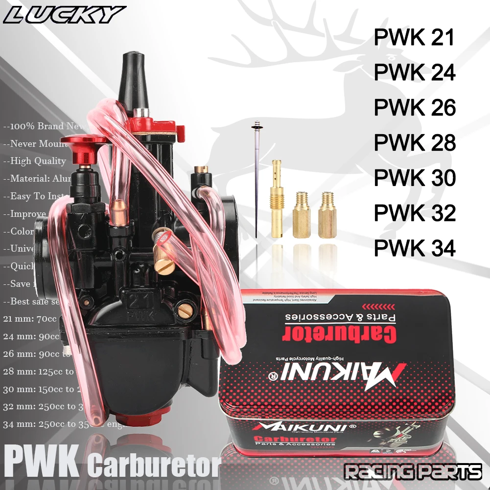 Carburador PWK Power Jet alta prestaciones moto universal 21-34mm - imagen 2