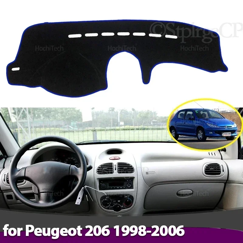 Alfombrilla antideslizante de salpicadero Peugeot 206 1998-2006