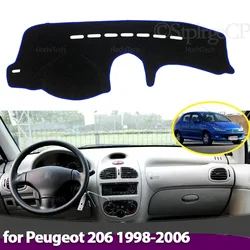 Alfombrilla antideslizante de salpicadero Peugeot 206 1998-2006