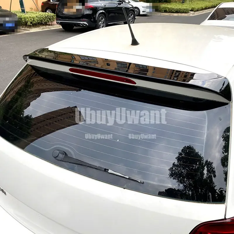 Brillante para VW Golf 5 MK5 GTI R32, divisor de puerta trasera, alerones de labio, alerón superior para maletero de techo trasero, labio de ala - imagen 3