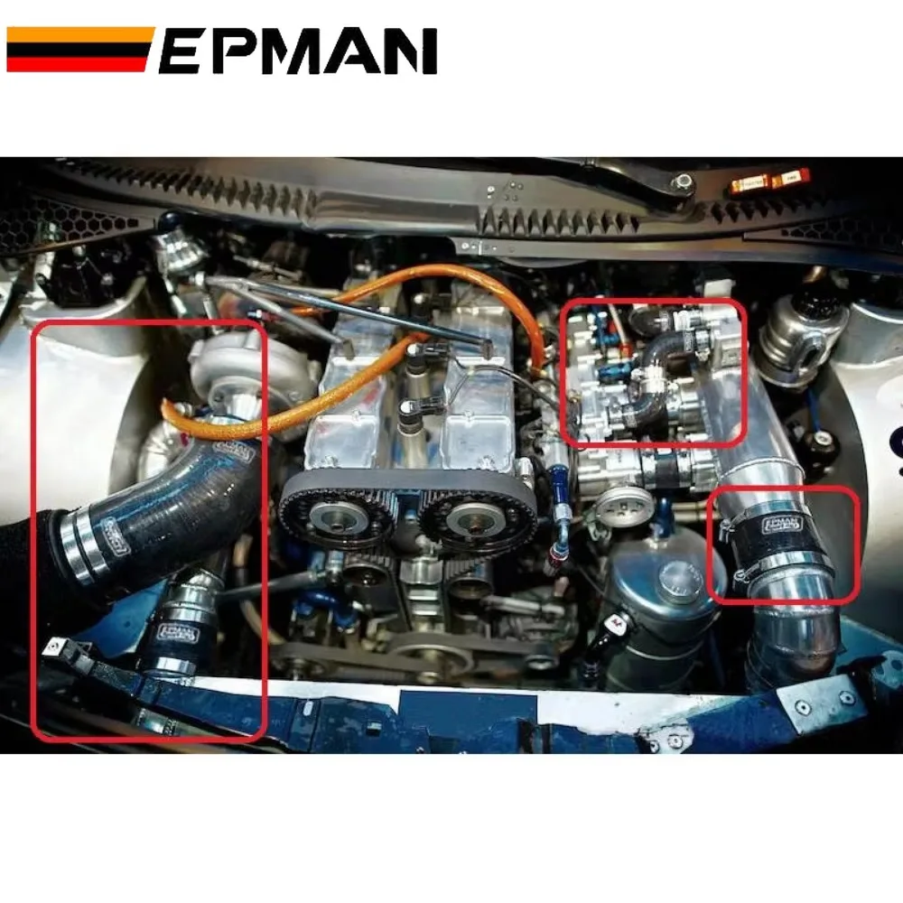 EPMAN Manguito reductor de silicona 90° 4 capas – BMW E39 - imagen 5