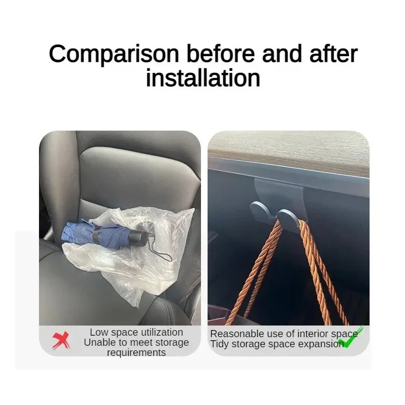 Gancho de almacenamiento para Tesla Model 3 Highland 2024 y Model Y - imagen 3