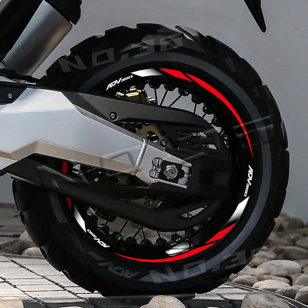 Juego de pegatinas reflectantes para llanta de motocicleta ADV 350 en diferentes colores