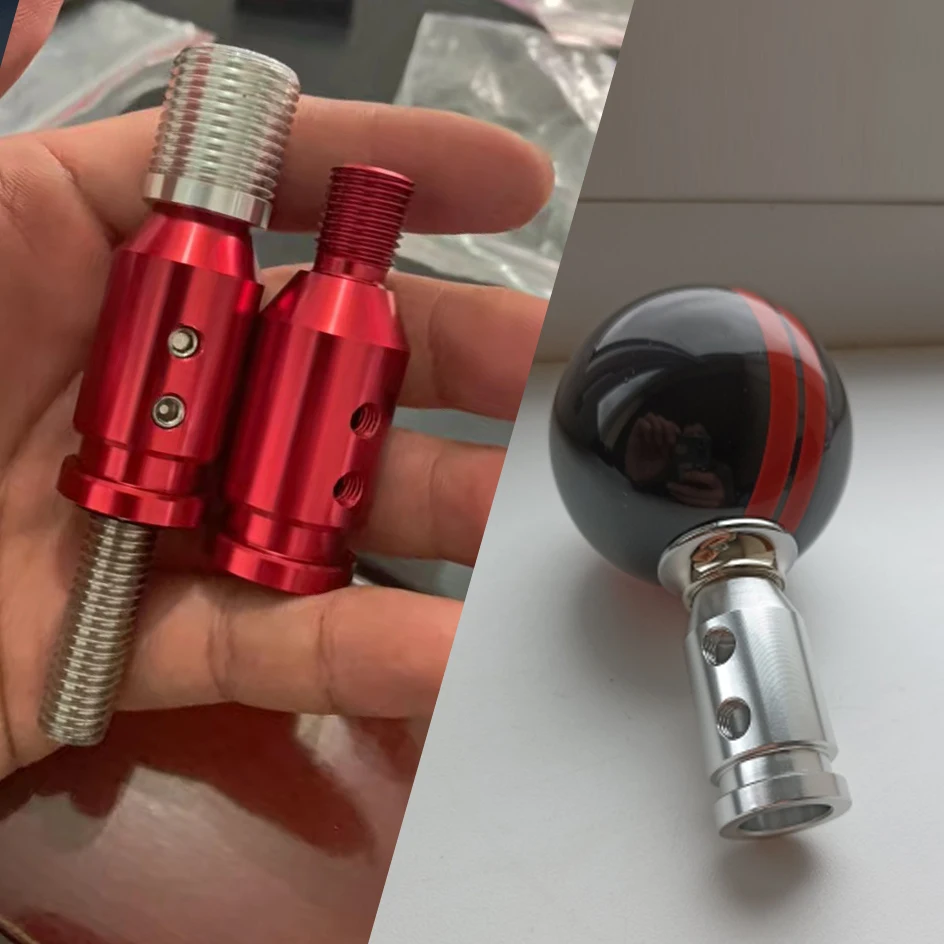 Adaptador perilla cambio aluminio M10x1.5/M12x1.25 BMW Honda - imagen 2
