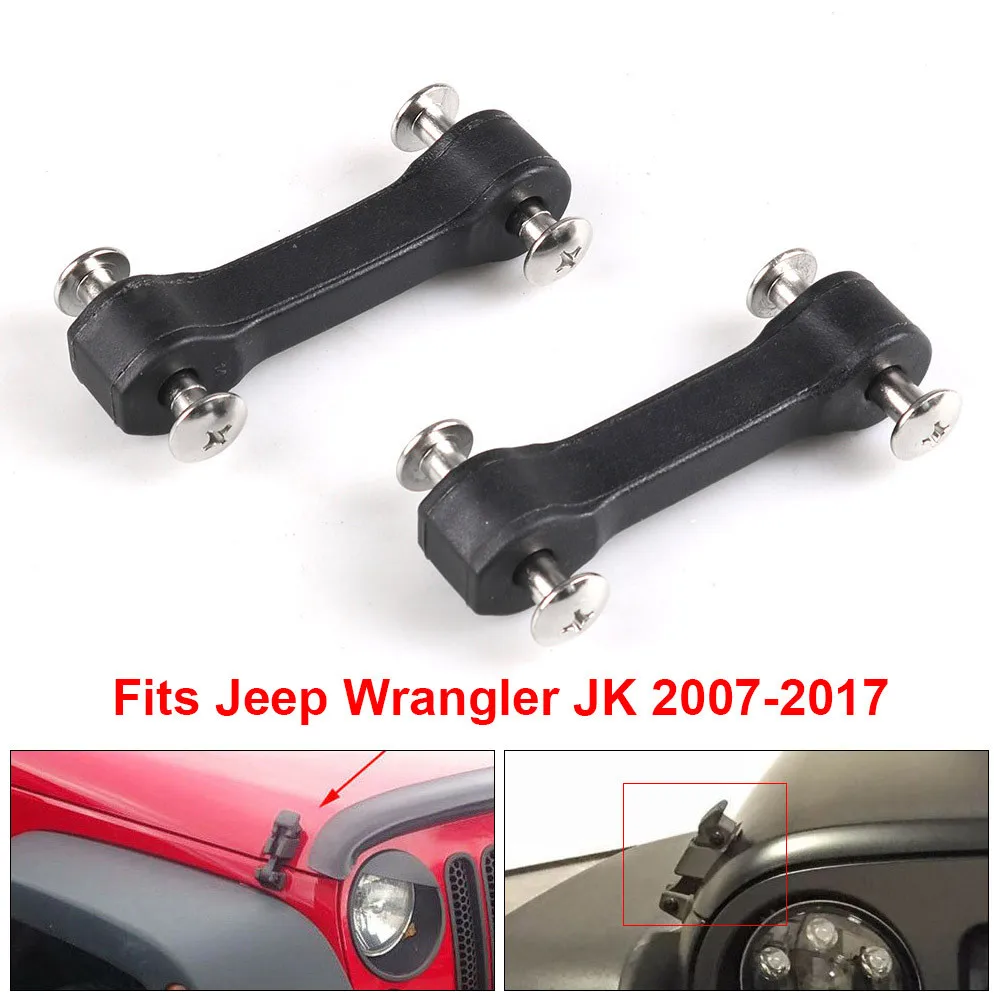 Kit de pestillo de capó antivibración para Jeep Wrangler JK 2007-2017 - imagen 5
