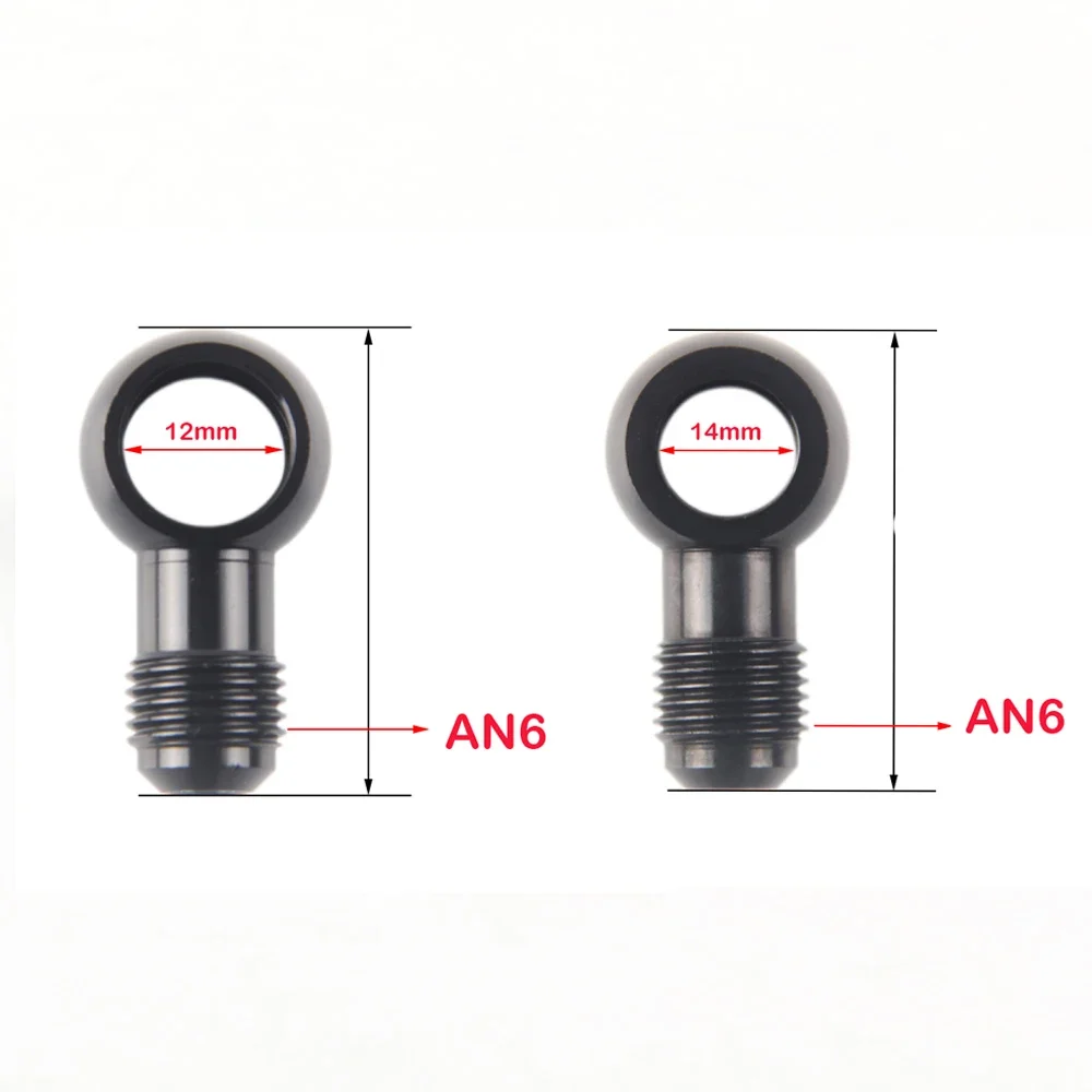 Racor banjo aluminio para embrague hidráulico rosca M12-M18 - imagen 5