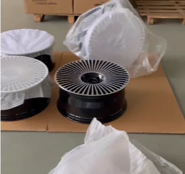 Packaging y envío de las llantas forjadas