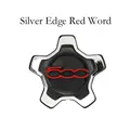 Silver Edge Red Word
