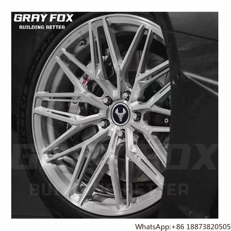 Llantas forjadas plata cromada pulida con cepillo cóncavo BMW E30 - imagen 4