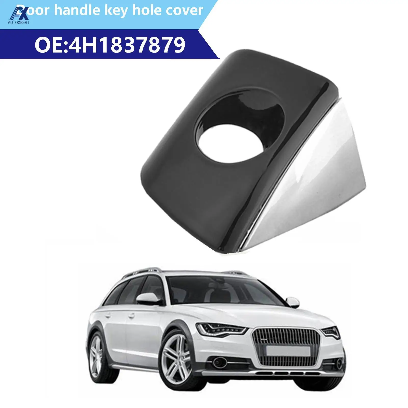 Manija puerta izquierda Audi A6 A7 A8 RS6 RS7 cromada negra