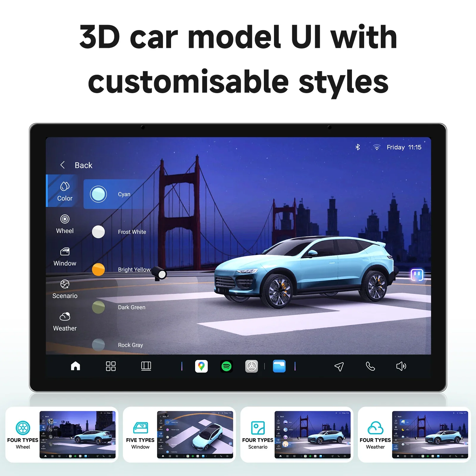 Radio 2DIN Android Auto AURAAI X100 para Renault Clio III - imagen 4
