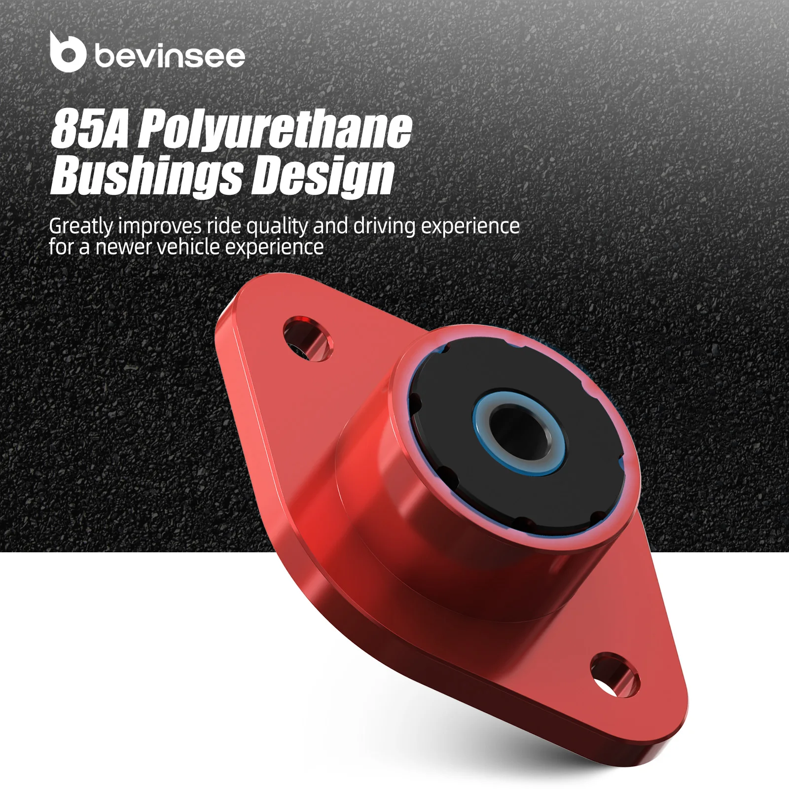 Kit soporte amortiguador BEVINSEE poliuretano BMW E46 Serie 3 - imagen 5