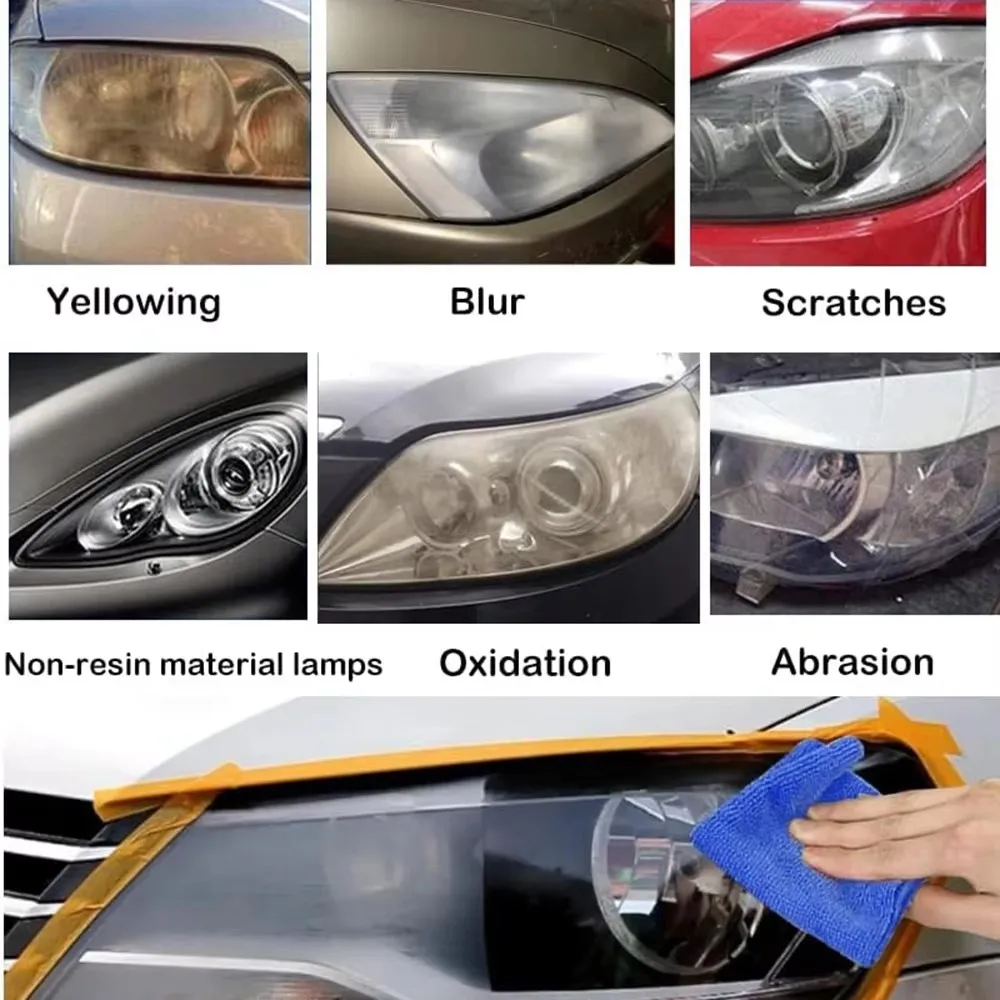 Kit Restauración Faros Coche con Pulimento y Quita Rayas - imagen 5