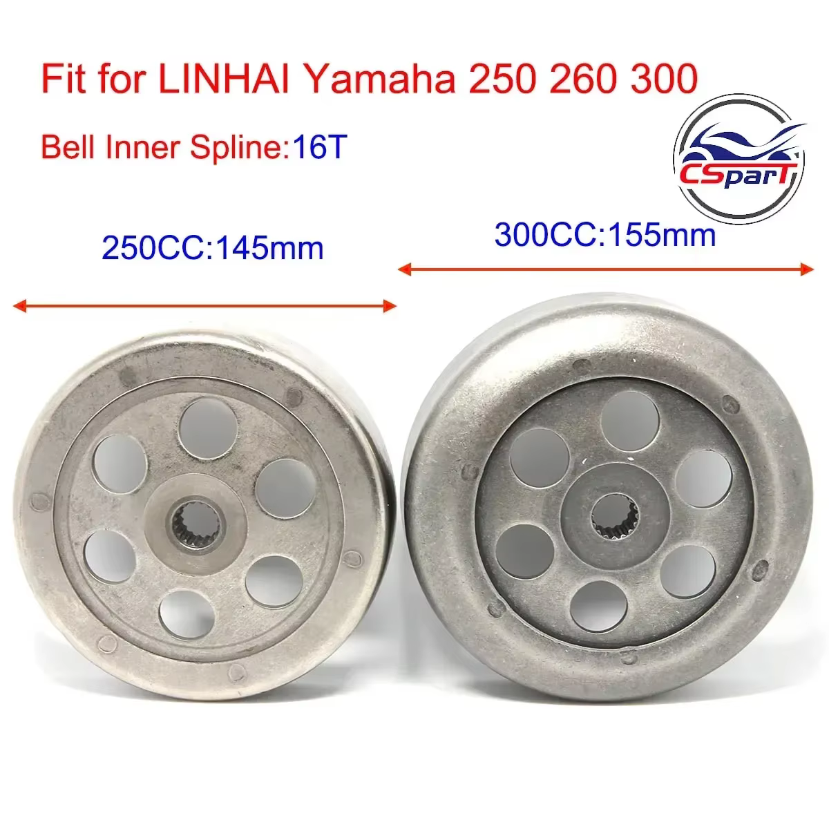 Embrague secundario variador Linhai 250-300, Yamaha Majesty LH300 - imagen 3