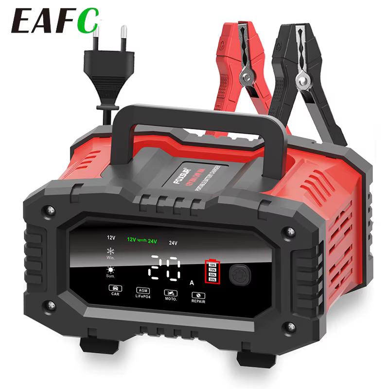 Cargador batería inteligente 12V/24V automático para AGM y Gel
