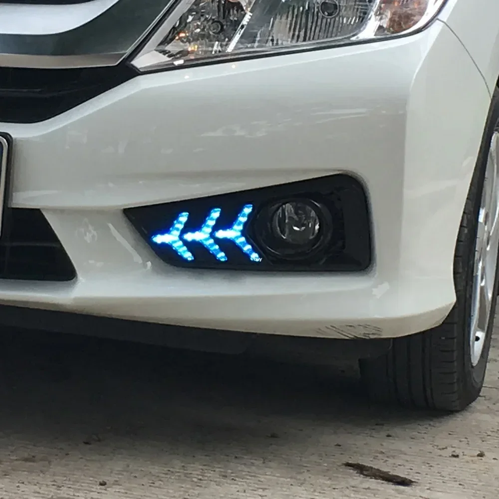 Luces diurnas LED dinámicas Honda City 2015-2016 - imagen 2
