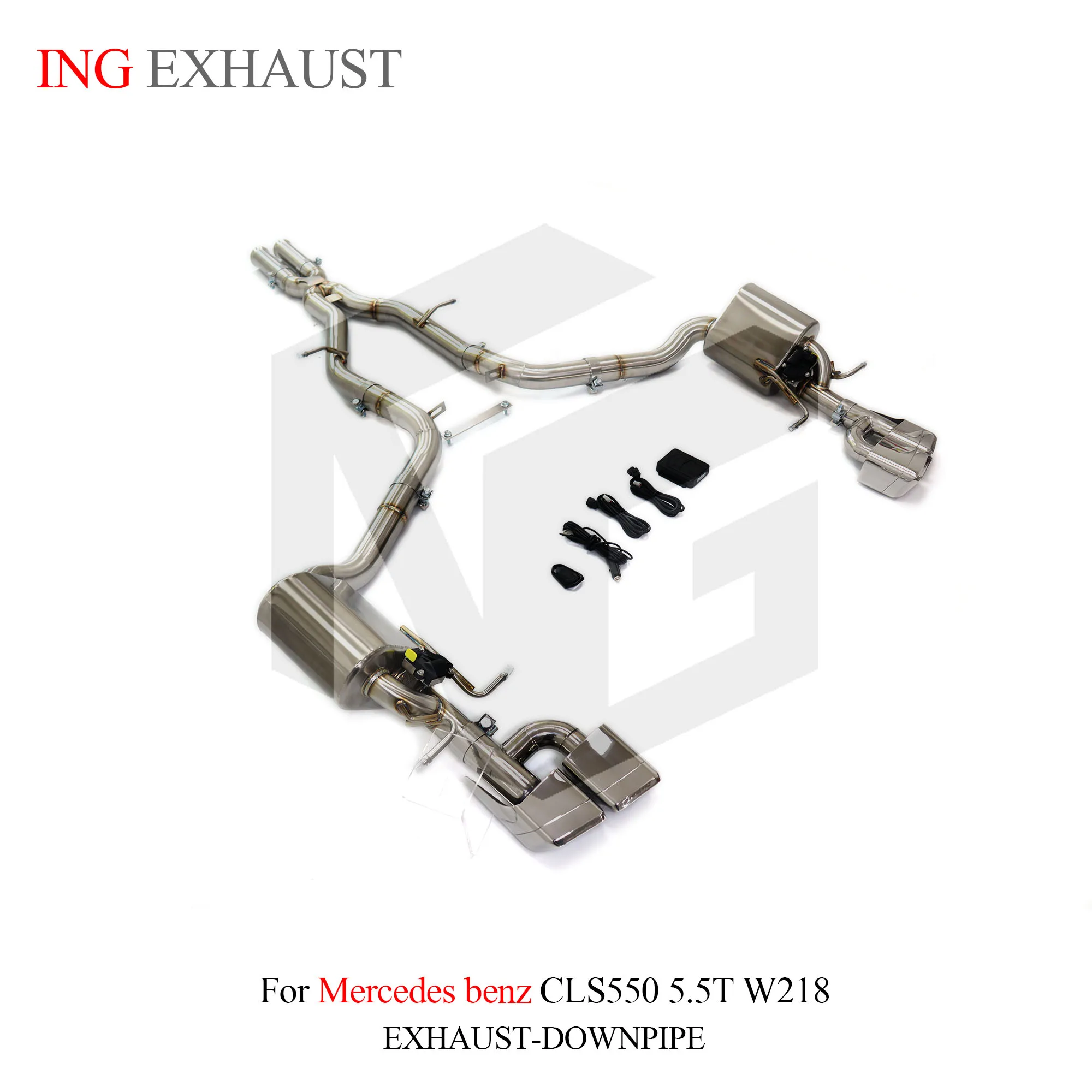 Escape catback ING SS304 para Mercedes CLS550 AMG 5.5 Biturbo W218 - imagen 2