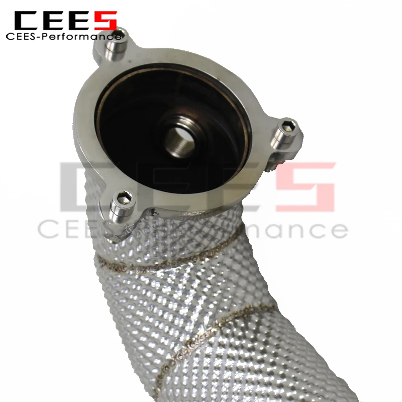Tubos de escape Catback de acero inoxidable cees, sin bajante de gato para mercedes-benz CLA250 2,0 T 2014-2021, sistema Valvetronic de silenciador - imagen 3
