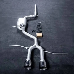Escape Catback inox 304, dos salidas, Golf 6 1.4 T R20