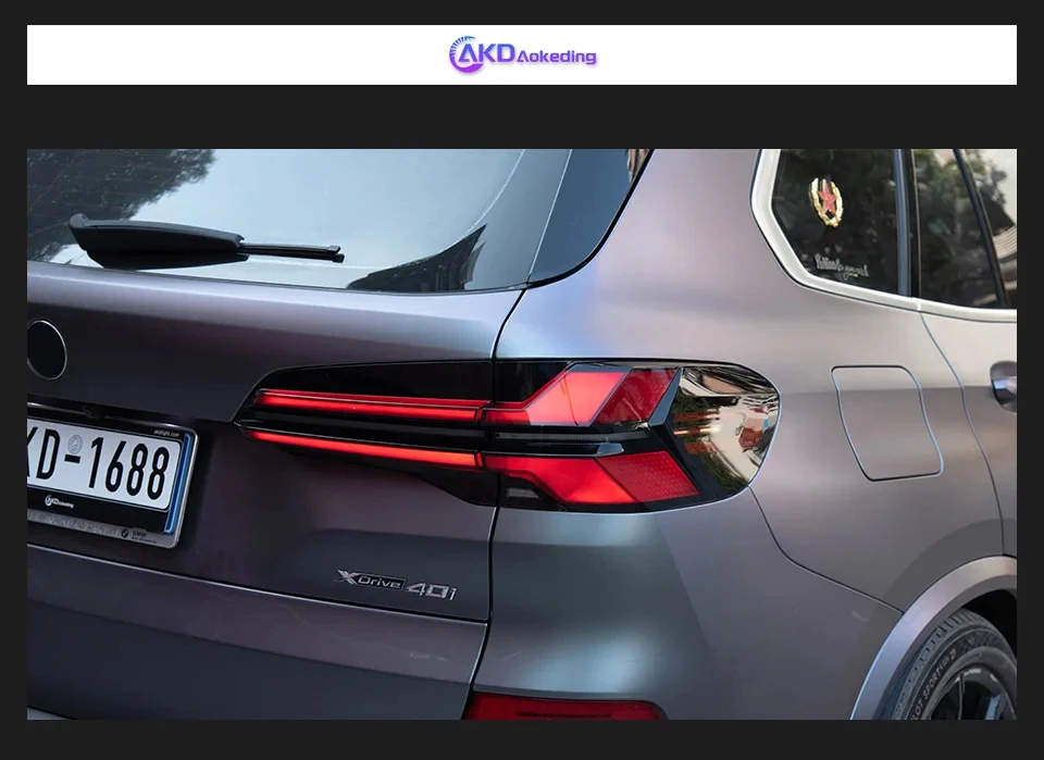 BMW X5 G05 con luces traseras LED instaladas