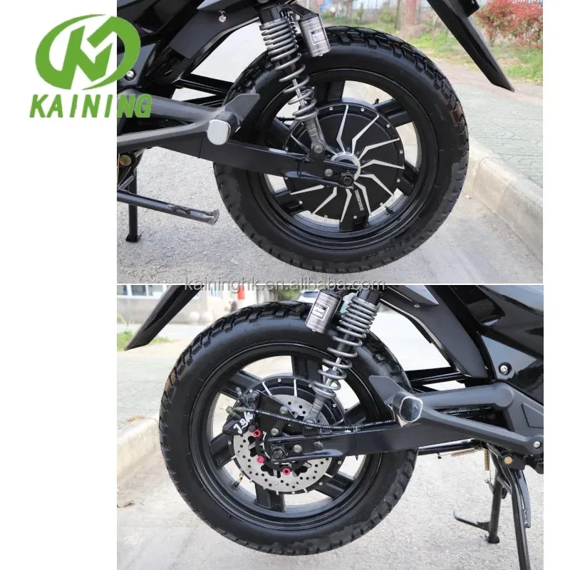 Motocicleta eléctrica deportiva 2000 W con batería de litio 72 V - imagen 5