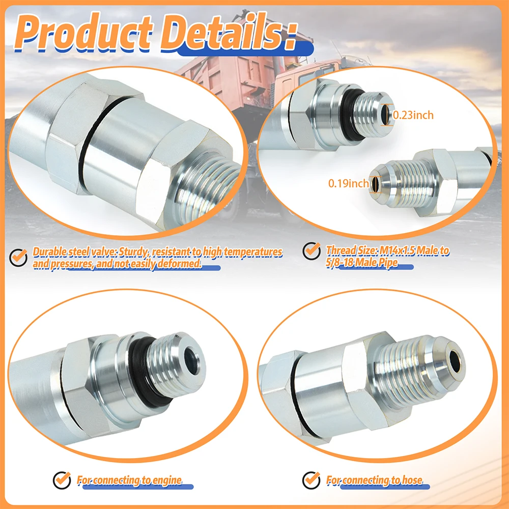 Válvula de retención de combustible Detroit Diesel 60 14.0L - imagen 4