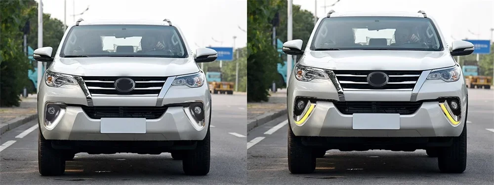 Luz de circulación diurna LED DRL para Toyota Fortuner 2016-2019 - imagen 2
